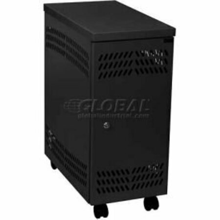 DATUM FILING SYSTEMS Datum Large Mobile CPU Locker CPU2-M, Black CPU2-M-T25-L1595-60